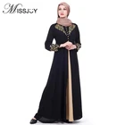 MISSJOY Дубай кафтан платье мусульманская вечеринка абая женщины арабский кружевной кардиган пэчворк турция ислам молитва кафтан платья из марокко