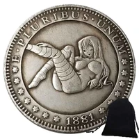 1881 girl with long legs one dollar hobo nickel old coin commemorative us old coins funny morgan coin favors giftsgift bag