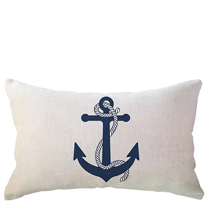 

Наволочка с изображением синего компаса, морская тематика, наволочка для подушки, декоративная поясничная наволочка 40x60 см