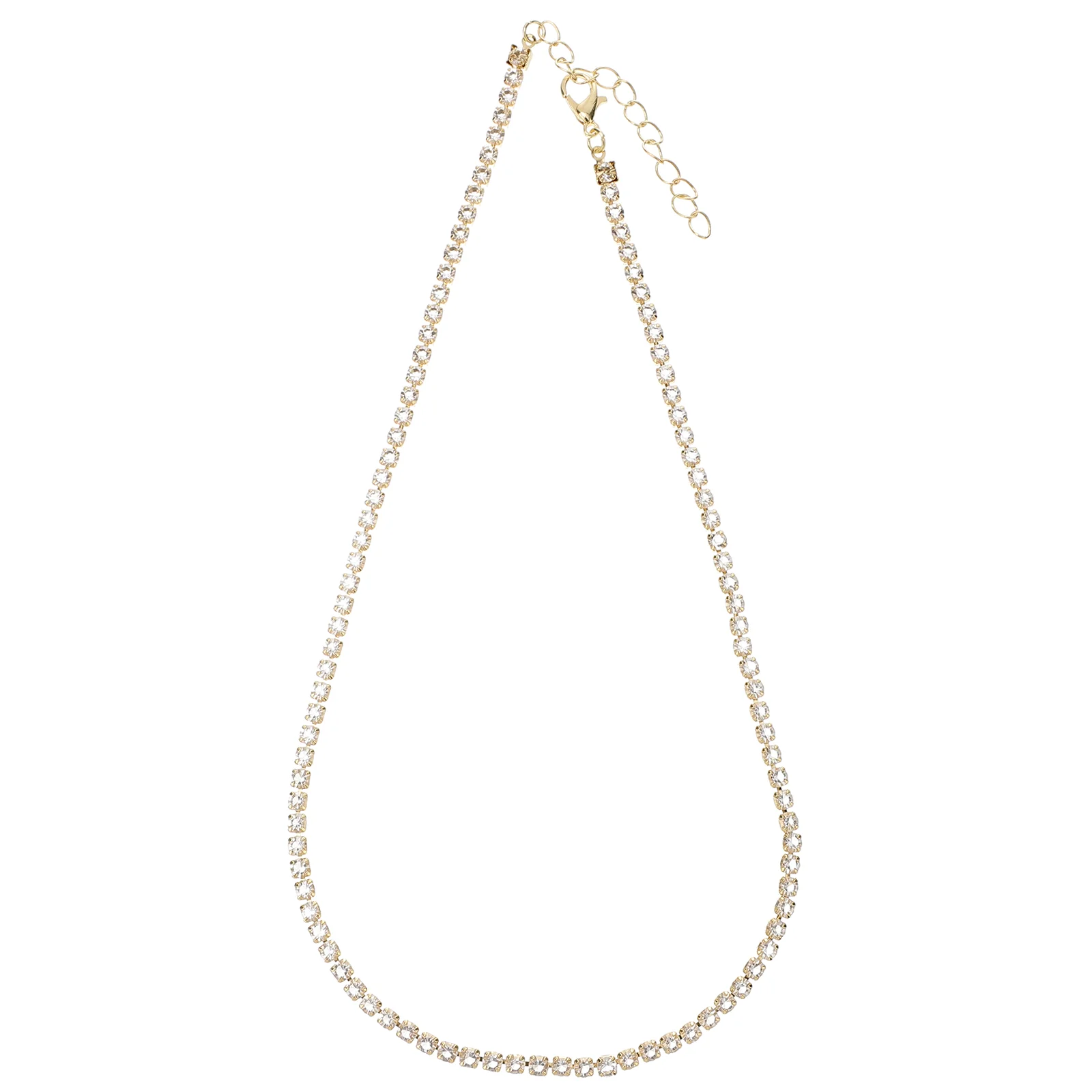 

Sparkly Rhinestones Neck Chain Necklace Jewelry Fashion Accessories