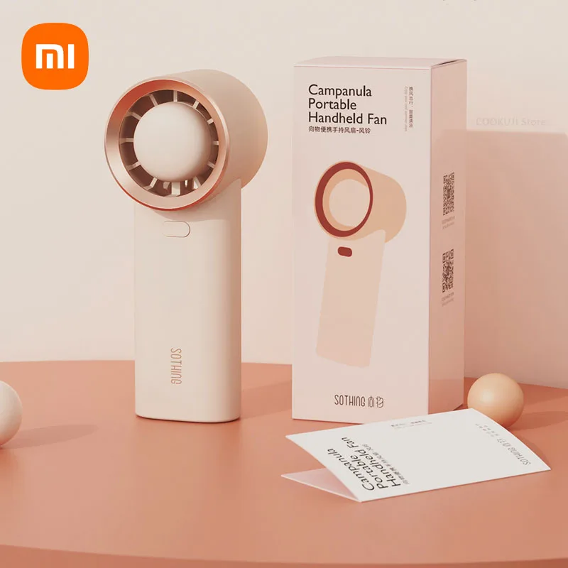 

Xiaomi USB Power Handheld Fan Convenient and Ultra-quiet Fan High Quality Portable Student Three Speed Adjust Small Cooling Fans