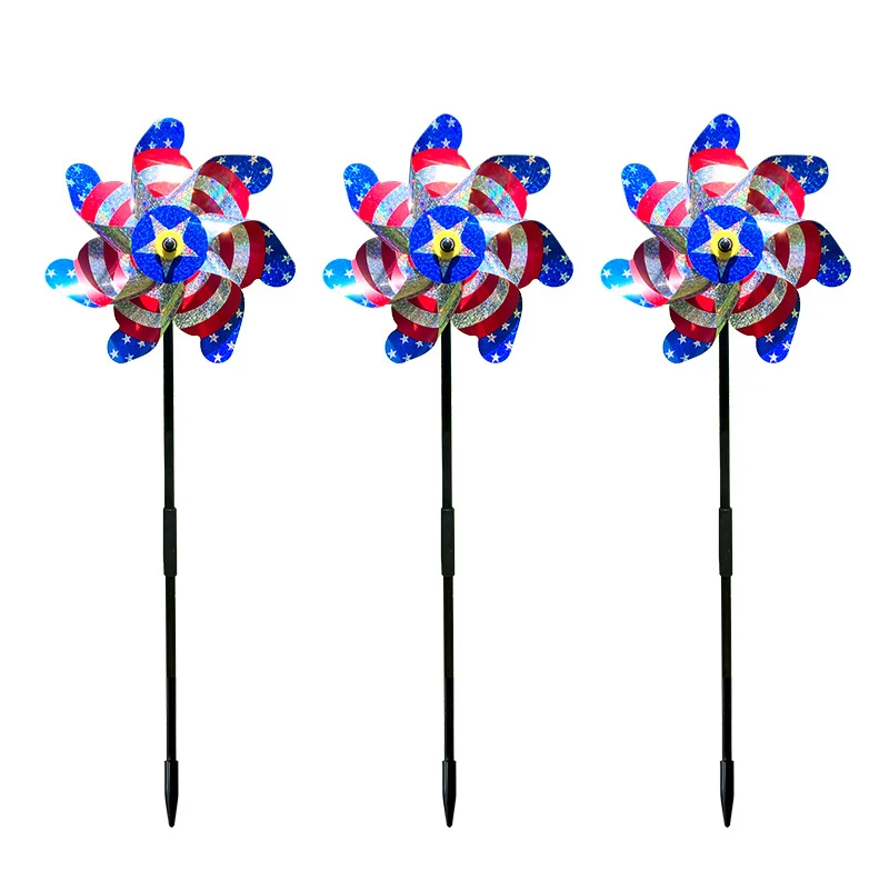 

1pc Bird Repeller Pinwheels Reflective Sparkly Bird Deterrent Windmill Protect Garden Plant Flower Garden Lawn Decoration