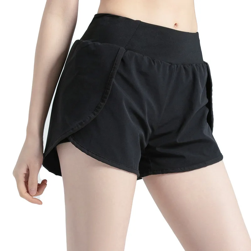 Women Loose Sports Shorts Casual Running Pants With Pocket Nylon Fast Dry Fashion Leisure Sport Fitness Yoga Thin Female Shorts