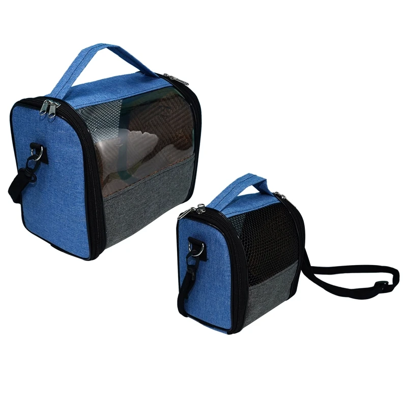 

Hamster Travel Carrier Portable Breathable Parrot Cage with Adjustable Strap & Handle Outing Case for Dwarf Hamsters