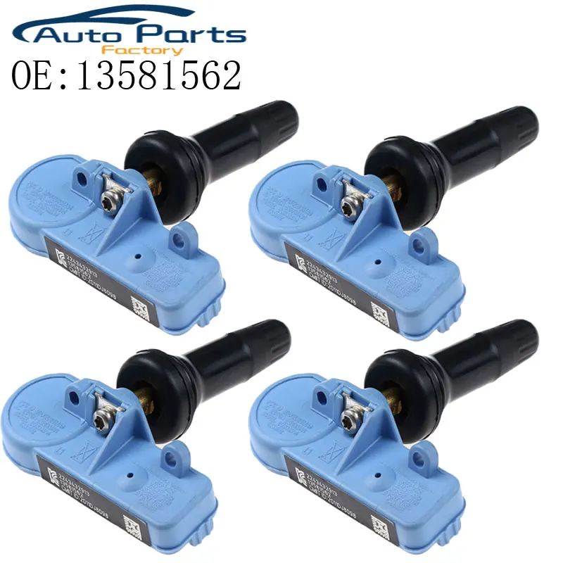 Фото 4 шт. 13581562 датчик давления в шинах TPMS датчик для Opel Corsa Chevrolet Silverado Schrader мотоцикл 433 МГц 13581562 №1