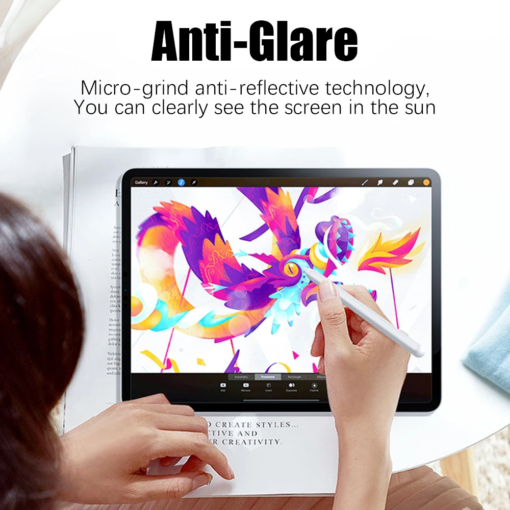 Защитная пленка Paper Feel Film для iPad Pro 13 (M4, M5), 12.9 (M2, M3), 2026, а также для iPad A16, 10-го, 9-го поколений, Air 4, 5, Mini 6, 7 (art.: 3920dc5edeadc) - 3920dc5edeadc