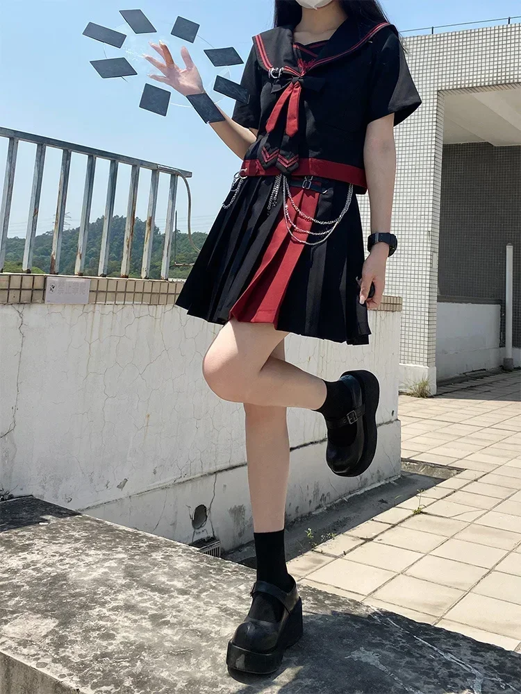 Nicemix JK униформа натуральный оригинальный темный костюм 2023 новый матросский Bad Girl