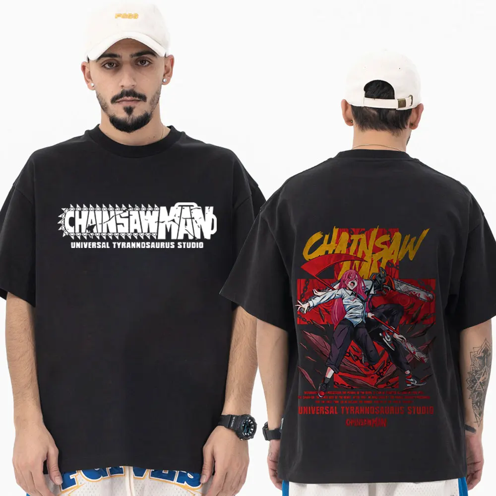 

Anime Chainsaw Man T-shirts Funny Manga Denji Pochita Graphics T-shirt Summer Casual Oversized Short Sleeves T Shirts Streetwear