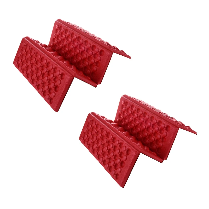 

2X Personalized Folding Foam Waterproof Seat Pad Chair Cushion Red