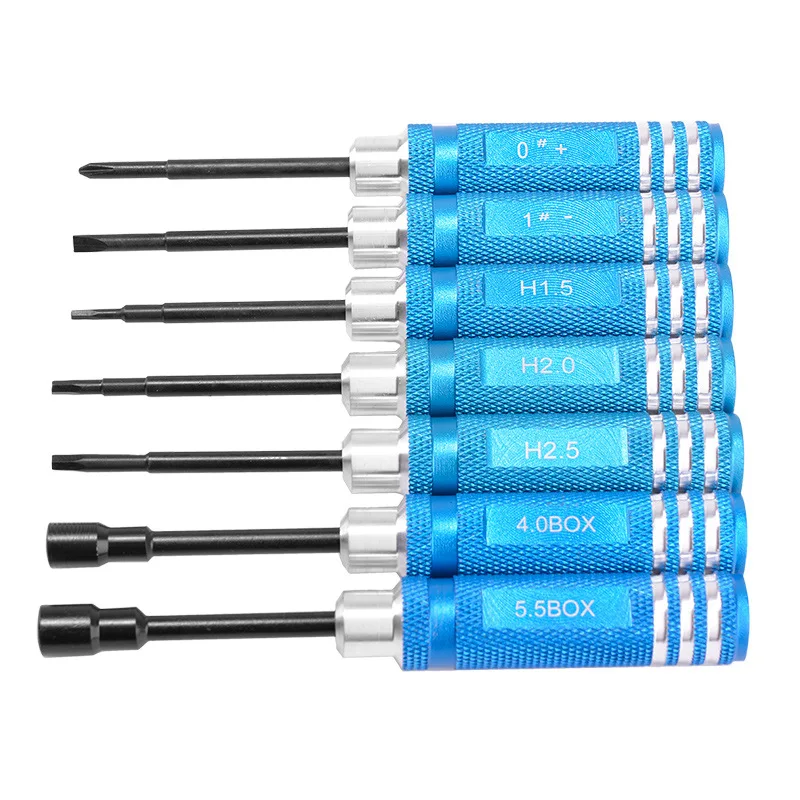 

7Pcs 0/1/1.5/2/2.5/4/5.5mm Hexagonal Hex Screw Driver Tool Set Screwdriver Kit For RC Toys Drone FPV Quadcopter Helicopter