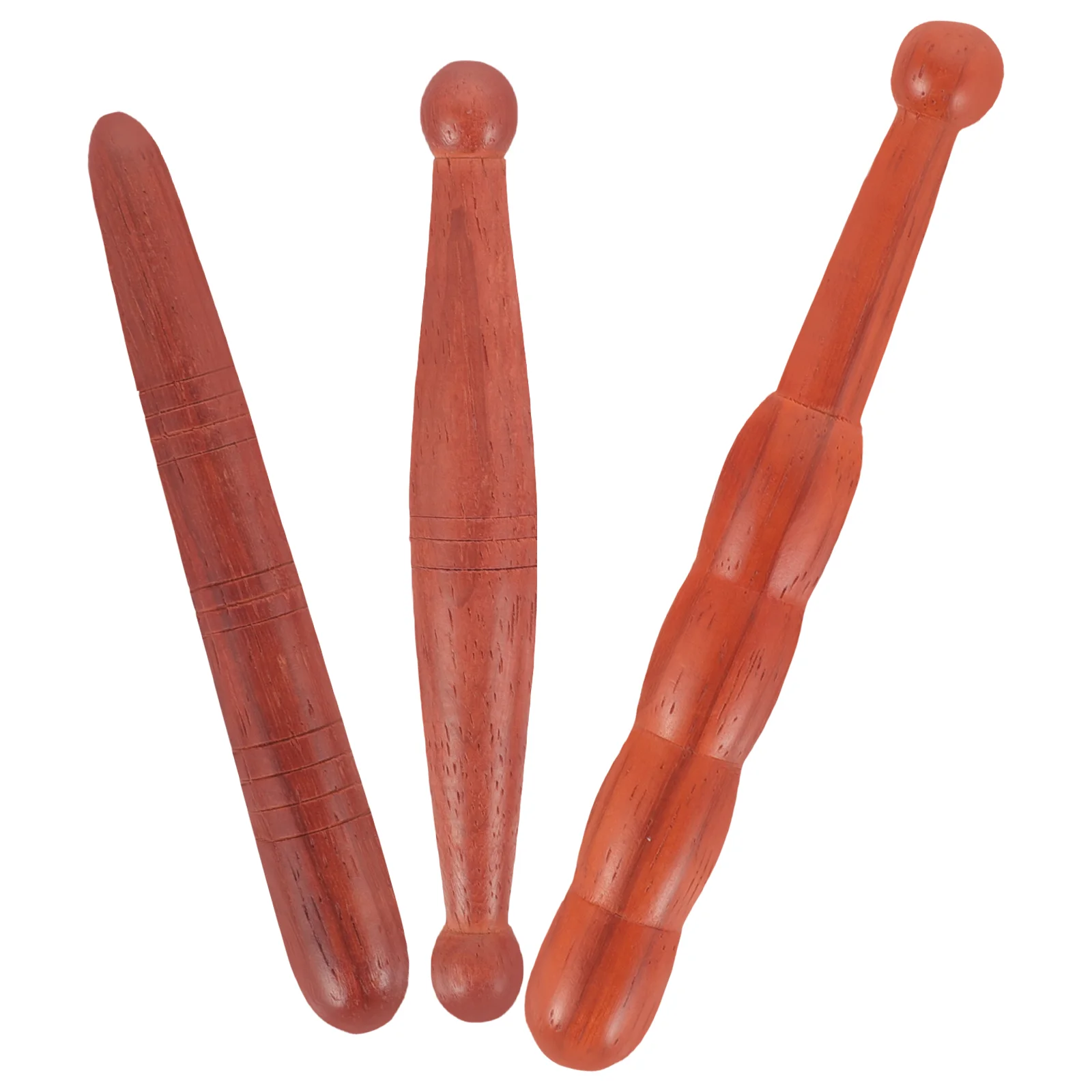 

3 Pcs Acupoint Massage Stick Wooden Tool Massaging Tools Manual Sticks Foot Reflexology Massager Rod Sole Massagers