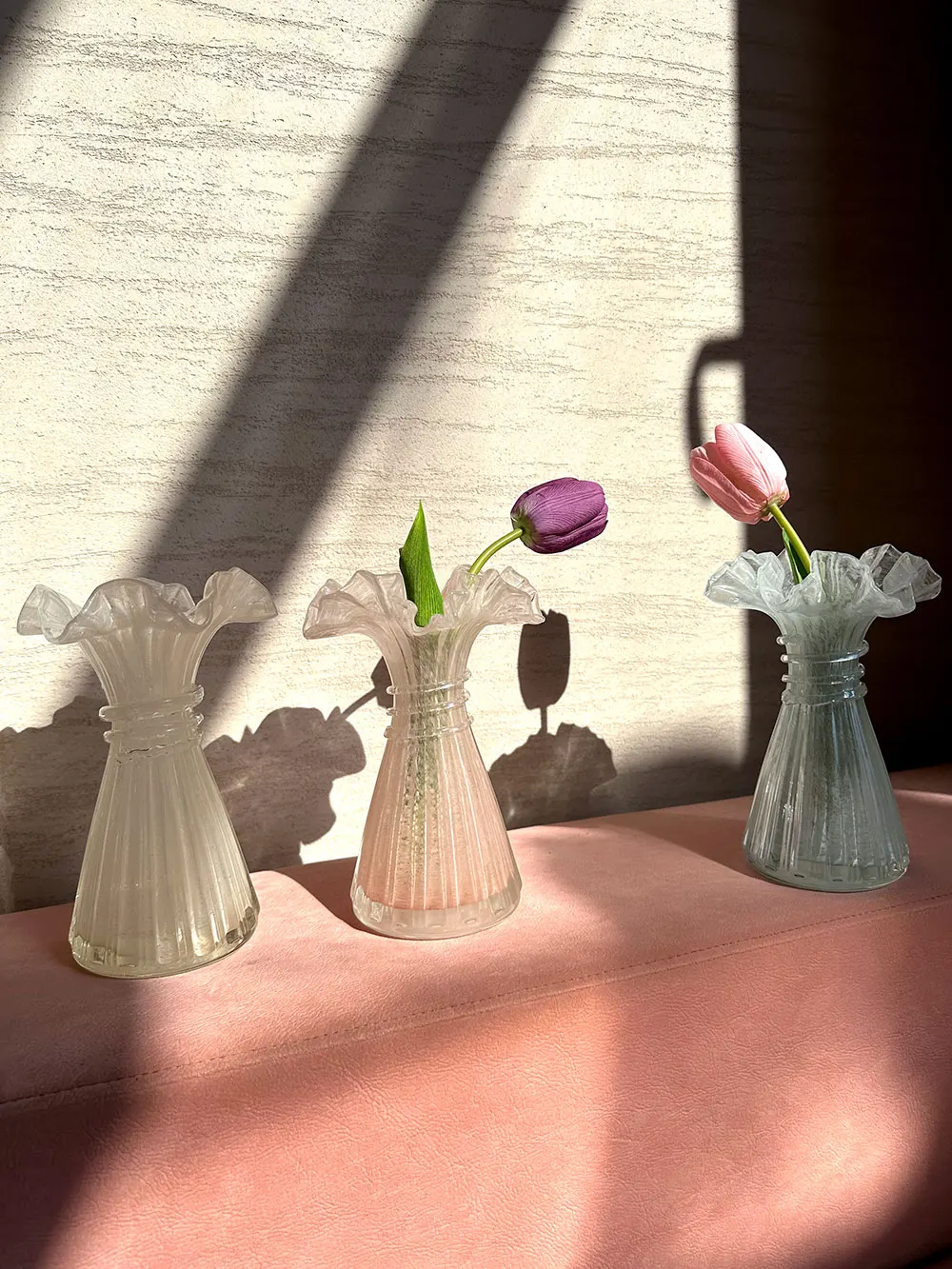 3 цвета стеклянная ваза для цветов Настольная гидропонная рукоделия гостиной