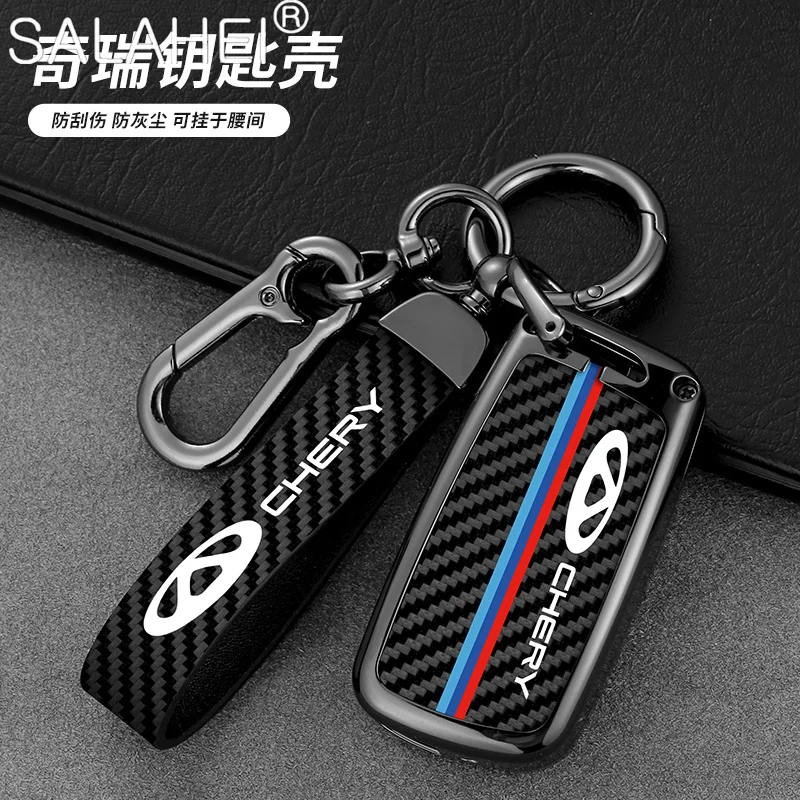 

Car Remote Key Fob Case Full Cover Shell Bag For Chery ARRIZO7 E3 E5 A3 A5 Tiggo 2 3 5 3X Fulwin2 Eastar Keychain Accessories