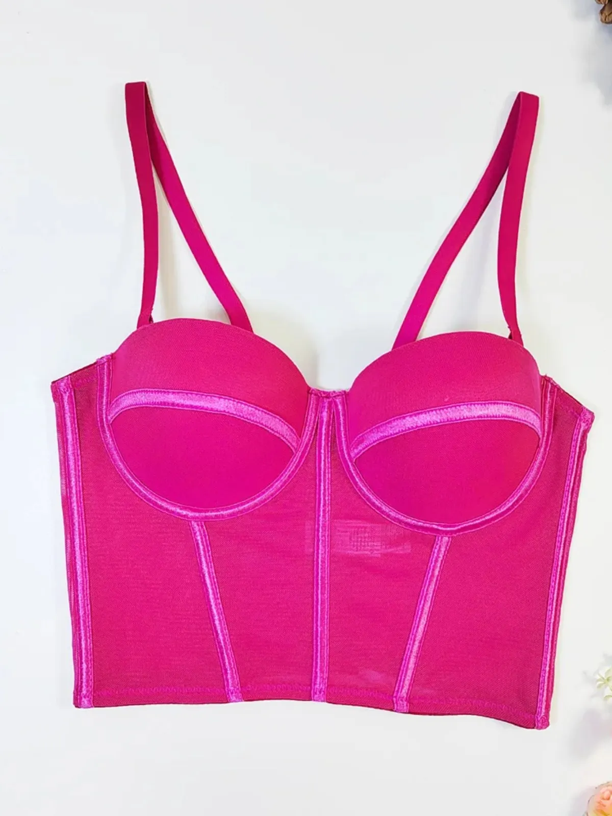 ssTss сексуальный перспективный сетчатый бюстгальтер пуш-ап для женщин модный