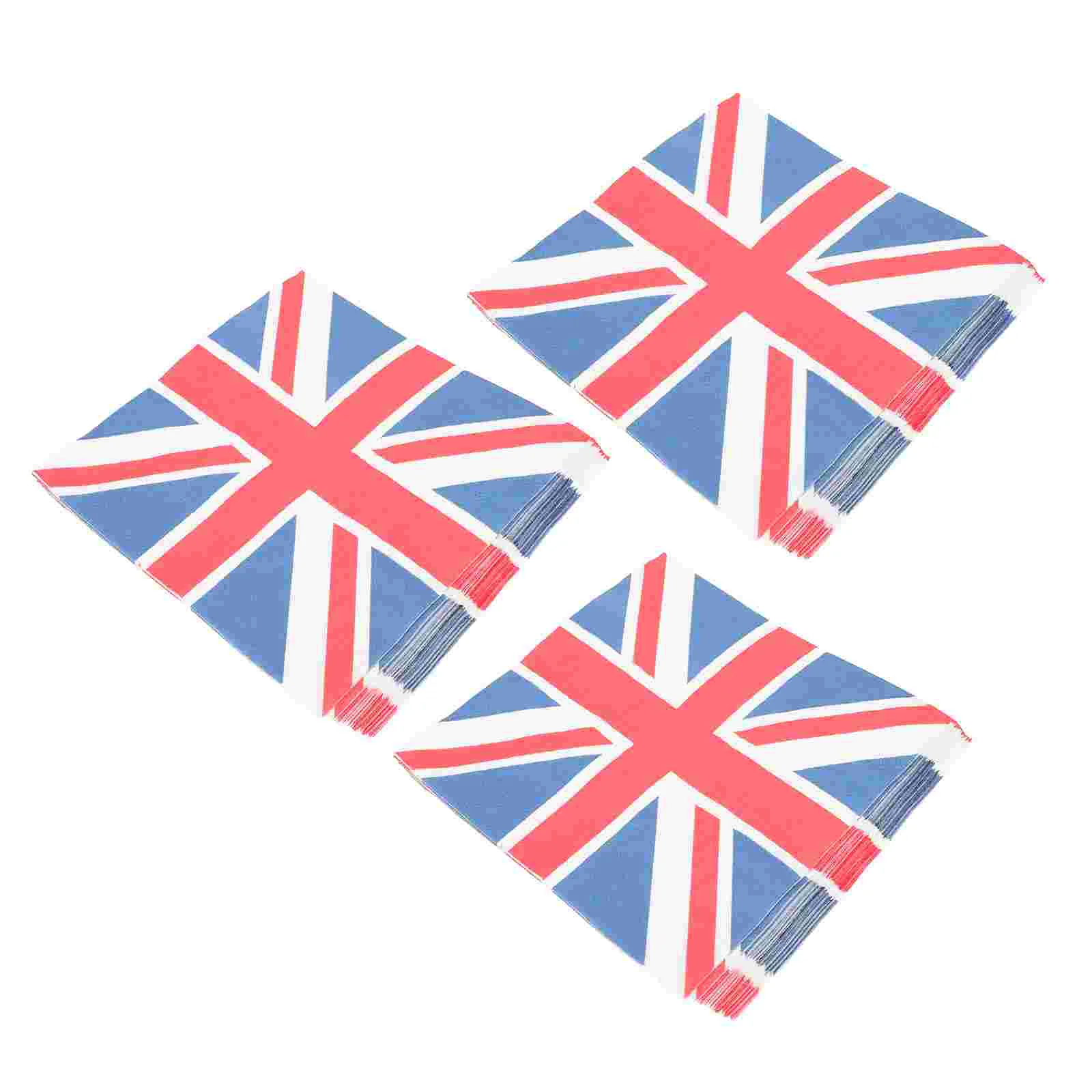 

Union Jack Tissue Party Supplies Paper Napkin Kitchen Decorative Birthday Design British Flag Printing Disposable Tablecloth