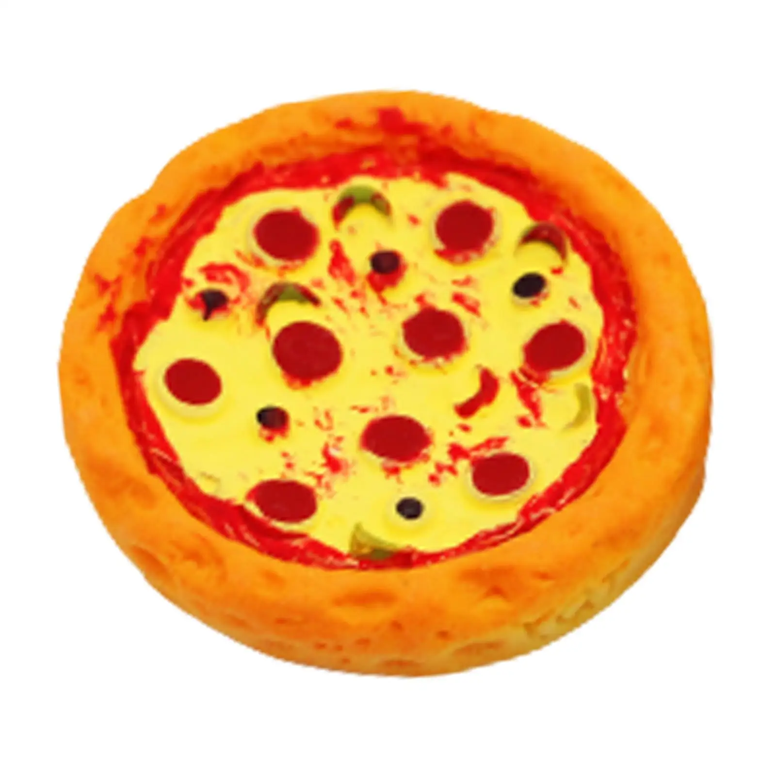 

1/12 Dollhouse Miniature Pizza Resin Pretend Play Foods Sets for Kids Miniature Fast Foods Accessory for Landscape Decorations