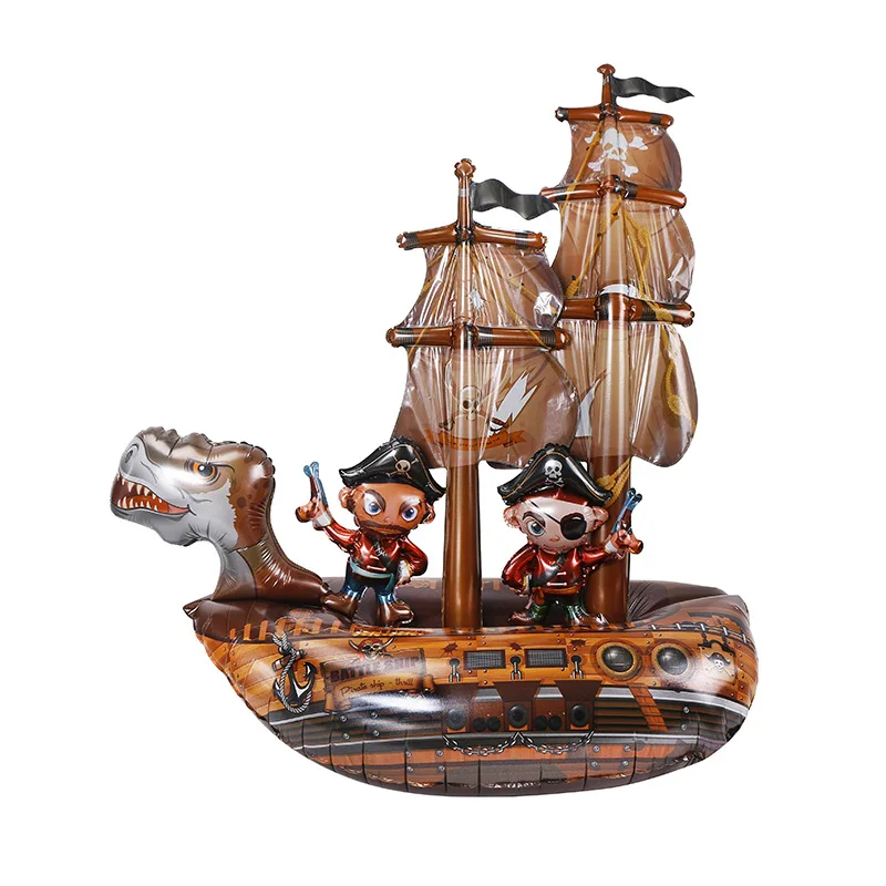 

Three-dimensional Pirate Ship Cruise Ship Aluminum Cartoon Balloon Children's Festival Celebration Party Birthday Scene Layout