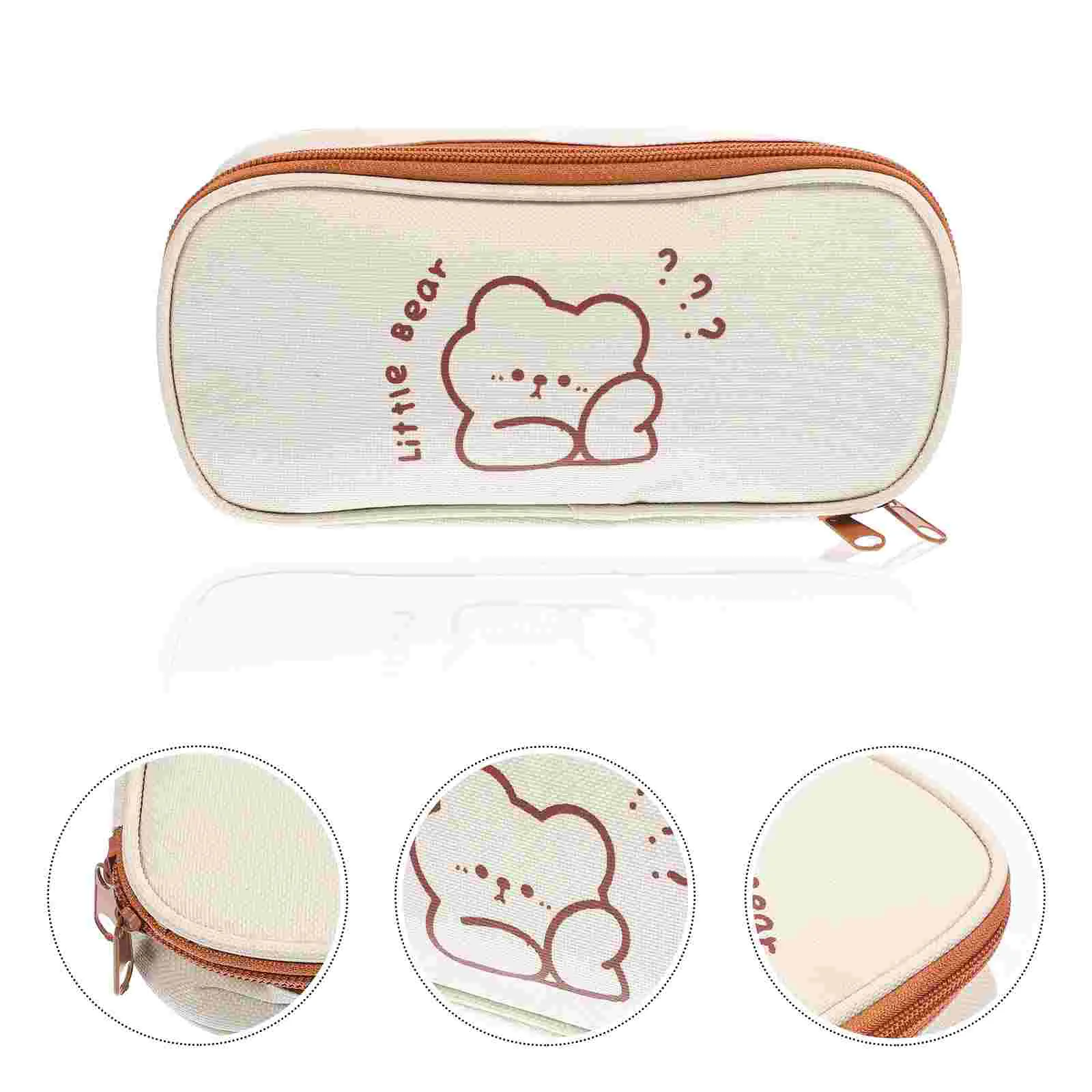 

Zipper Case Canvas Case Canvas Stationery Reusable Stationery Bag for Gift