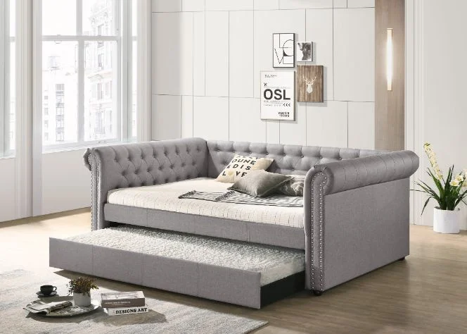 

Justice Full Daybed & Twin Trundle, Smoke Gray Fabric 39435