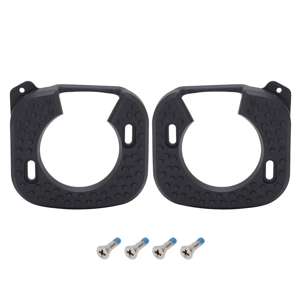 

1 Pair Bike Shoe Cleat Covers Lightweight Anti-Slip Waterproof Self-locking Cycling Rubber Pedal Cleat Covers Protector