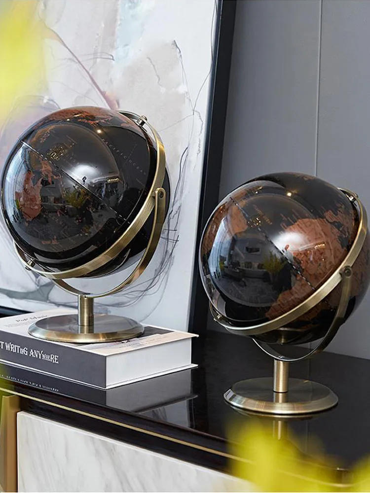 

Retro World Globe Modern Learning World Map Large Globe Geography Kids Education Office Desk Decor Accessories Birthday Gifts