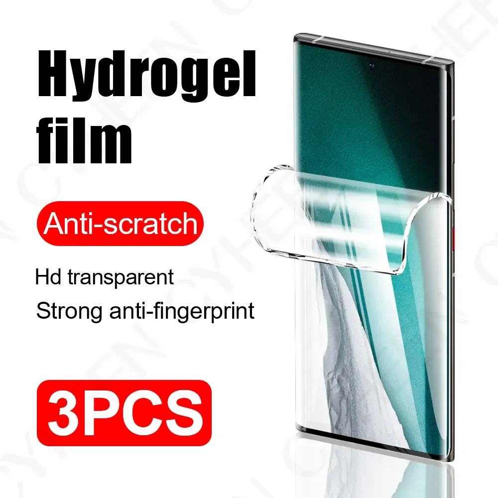 3 шт. гидрогелевая пленка для защиты экрана телефона Samsung S25 S24 S23 Ultra Not Glass Защитная
