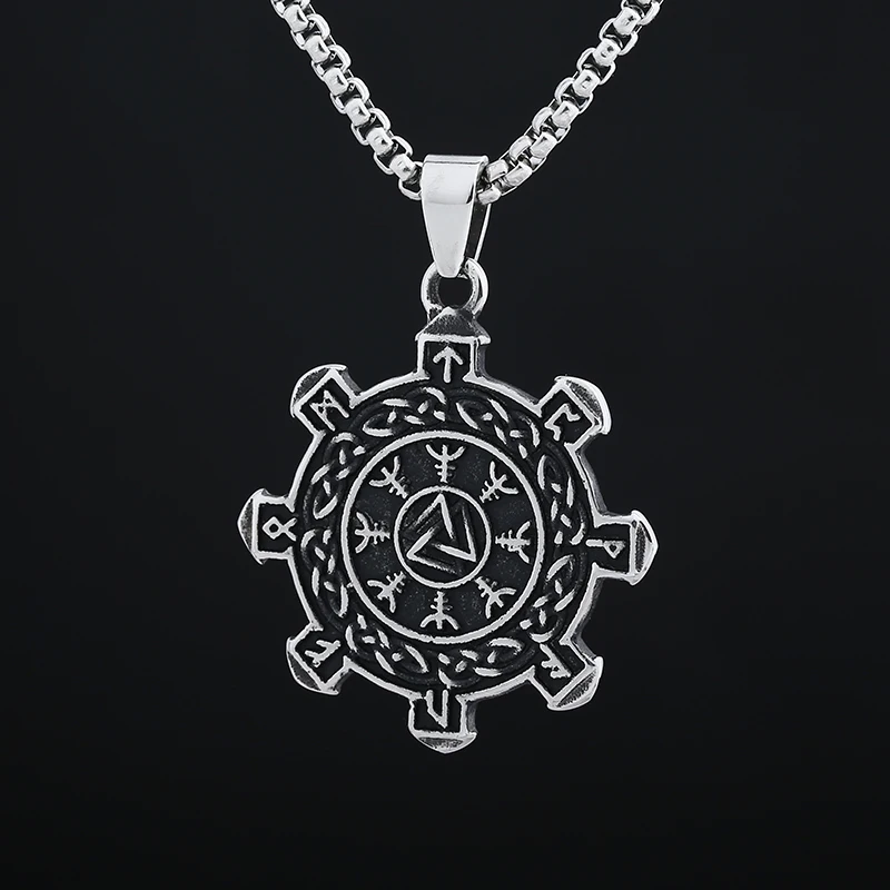 Модный 2024 Новый Винтажный 316L Компасс викингов из нержавеющей стали и Кельтский