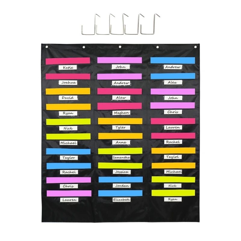 

Карманная таблица настенного крепления F3MA 30 карманов 5 над дверной вешалкой, органайзер для канцелярских принадлежностей