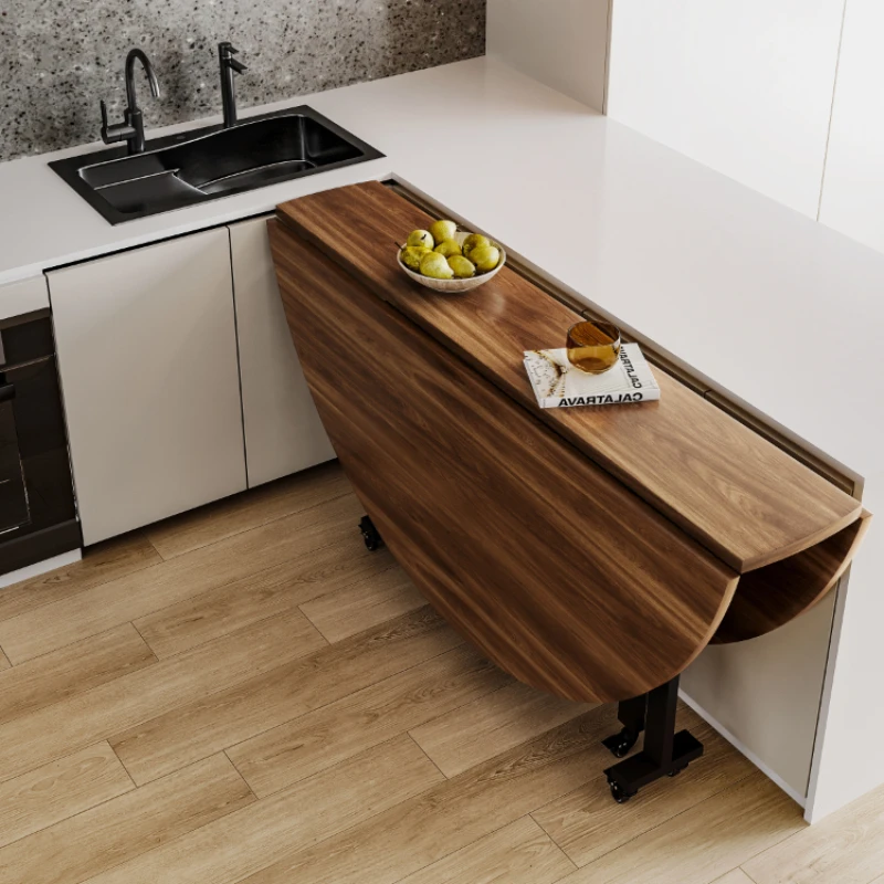 

Складной круглый обеденный стол в скандинавском стиле для ресторана и кухни, современный обеденный стол для внутреннего дворика, домашняя мебель YN50DT