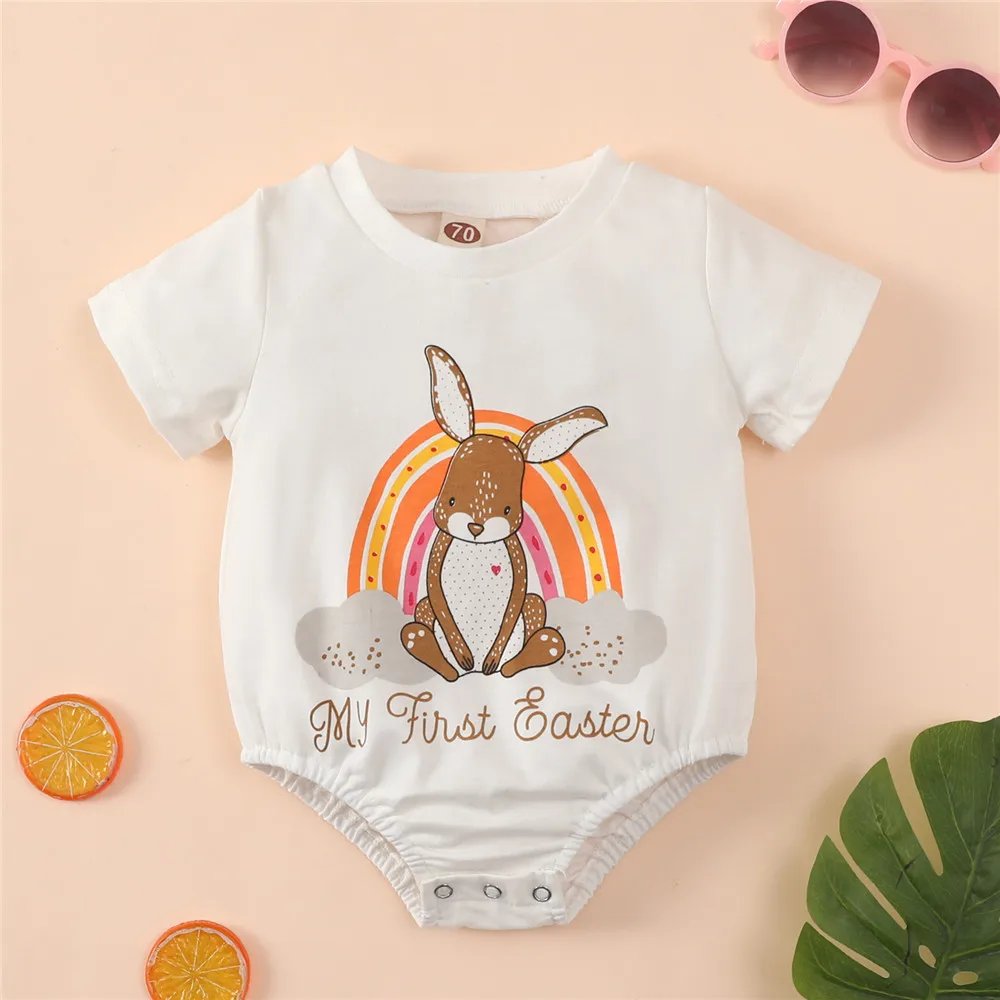 

Детский комбинезон с коротким рукавом, на возраст 0-24 месяца