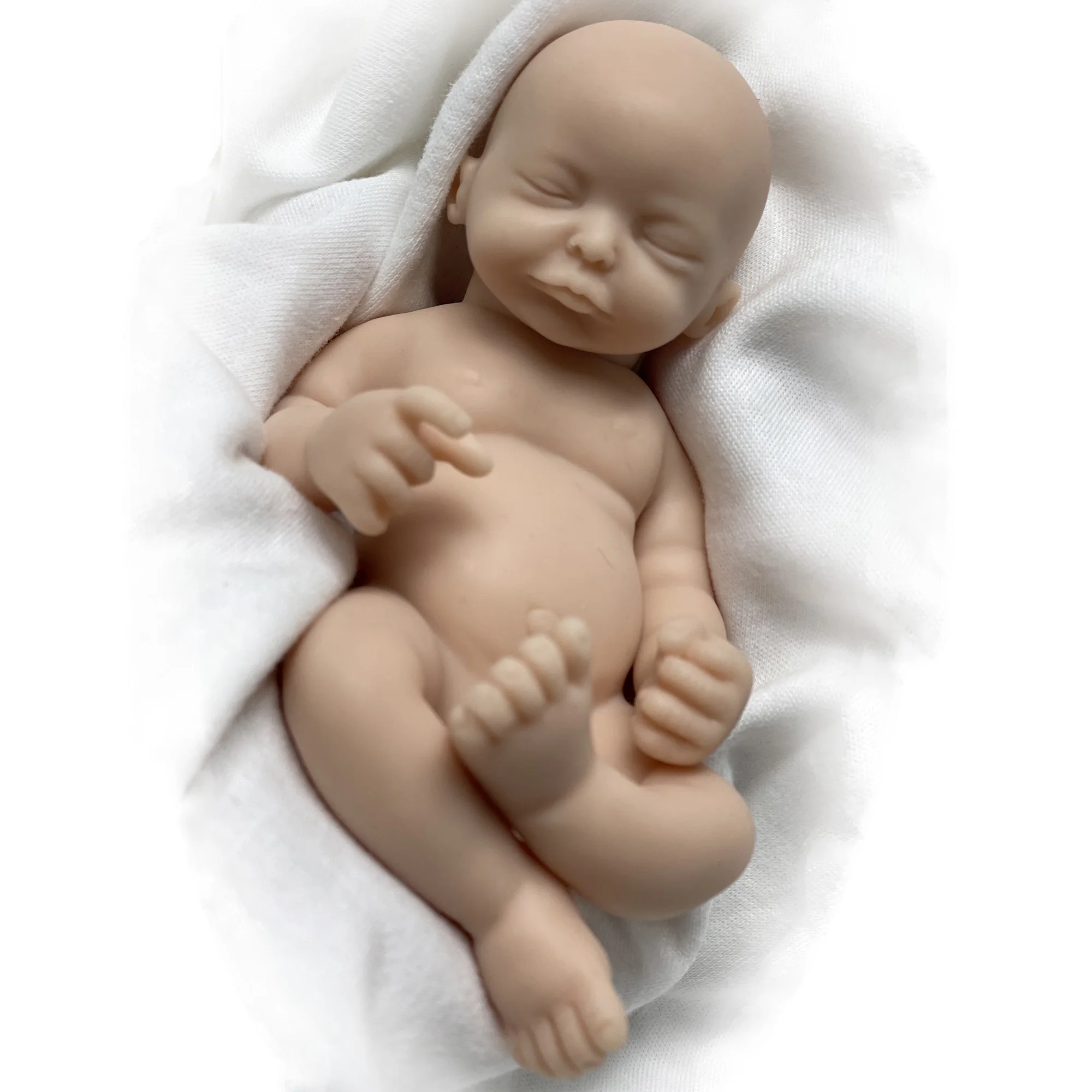 

6-дюймовые Силиконовые Мини-куклы для новорожденных, неокрашенные мягкие куклы ручной работы для новорожденных, детские игрушки