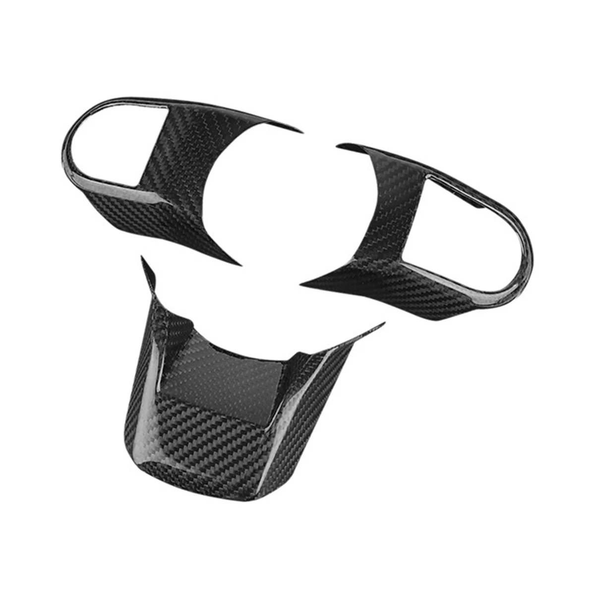 

3 шт., декоративная наклейка на панель рулевого колеса из углеродного волокна для MINI Cooper F55 F56 F57 2021 2022