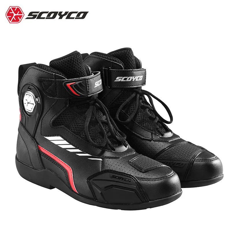 

SCOYCO New Motorcycle Riding Boots MT015-2 Four-Season Fall-Resistant Wear Racing Boots Non-Slip Motorcycle Riding Equipment