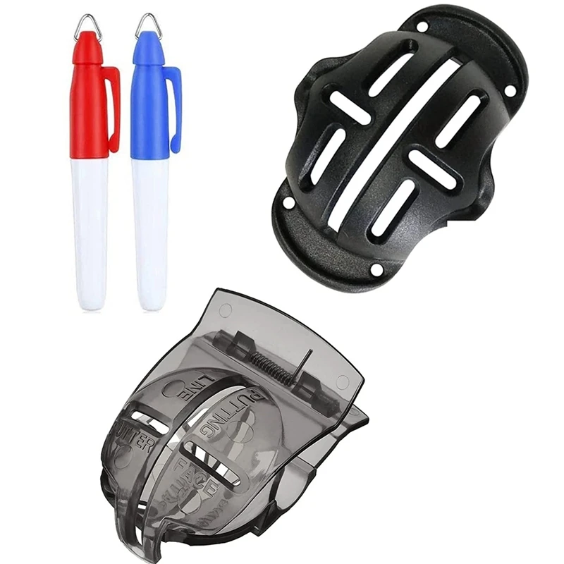 

2 Pcs Golf Ball Line Marker Liner with Golf Ball Marker Pen Golf Ball Marker Line Drawing Tool Golf Ball Alignment Kit