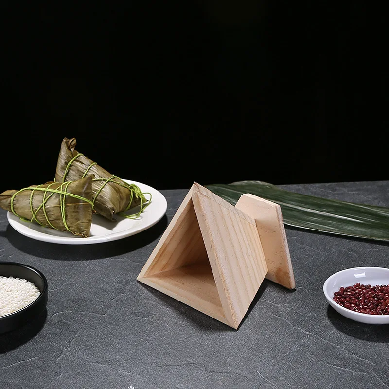 

Треугольная форма Onigiri, деревянная модель, форма для риса, китайский традиционный праздник лодки дракона, формы Zongzi, треугольник