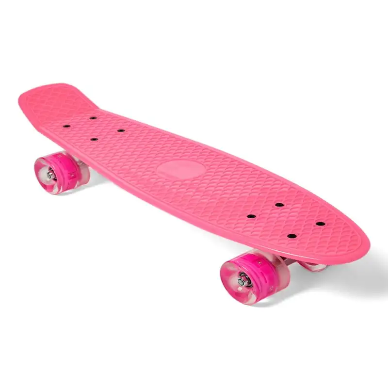 

Pink Cruiser Light-Up Wheels Skateboard