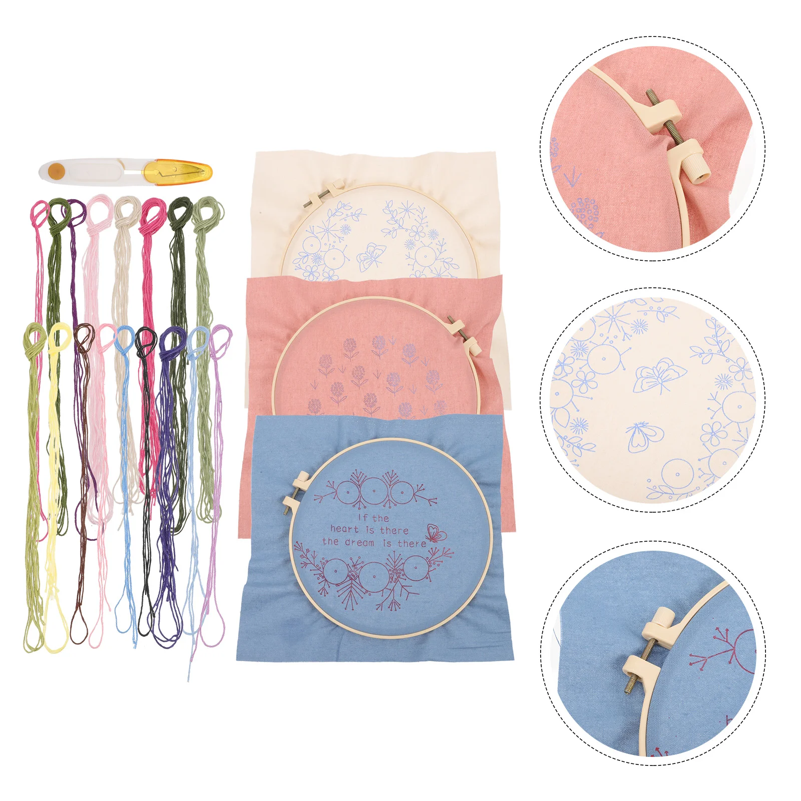 

1 Set For Adults Kits Fabric Color Professional Embroidery DIY Embroidery for DIY Embroidery Decoration Craft