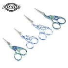 Высококачественные винтажные ножницы для рукоделия 2 размера, крановые ножницы из нержавеющей стали для шитья, цветная печать, ножницы для вышивки крестиком, пряжа