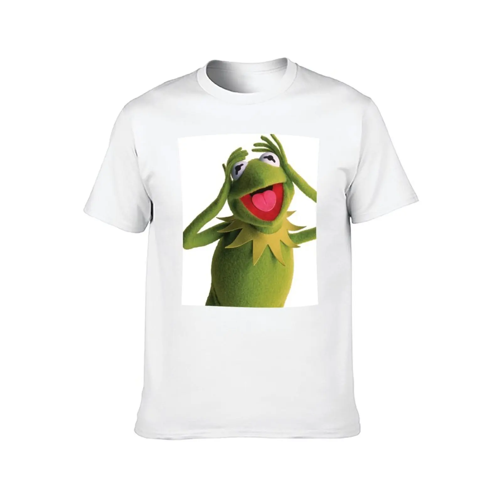 Kermit The Frog (Muppets) T-Shirt tees new edition gifts for boyfriend plain black t shirts men
