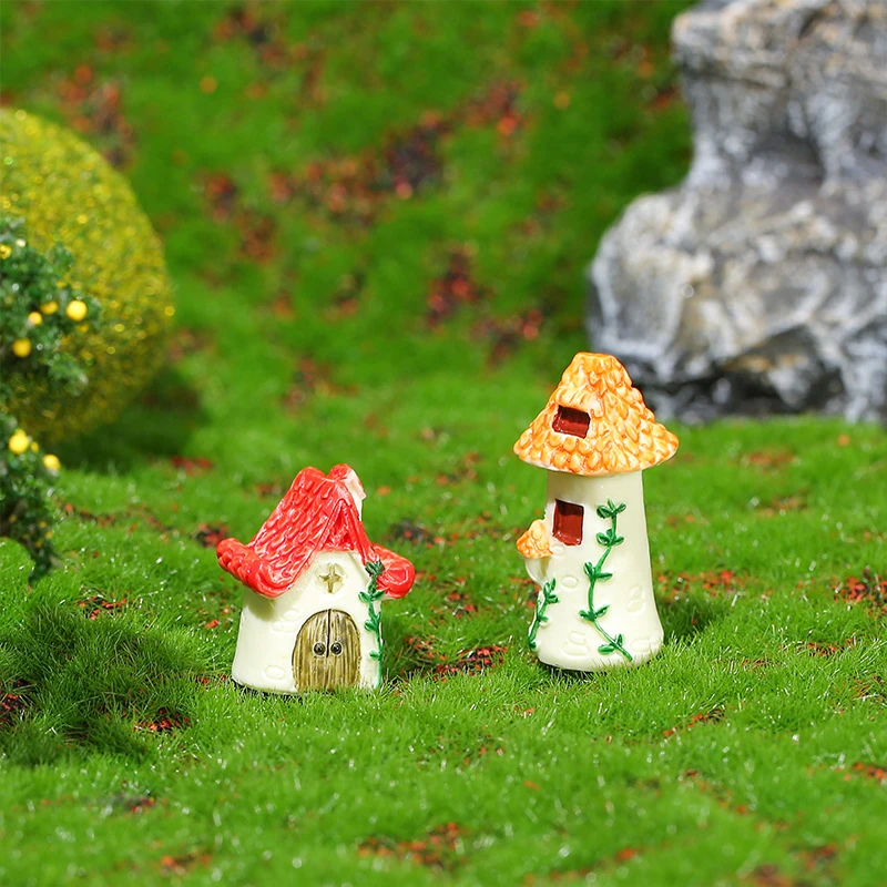 

House Figurine Micro Landscape Home Decor Miniature Fairy Garden Ornaments Decoration Accessories Modern Figure