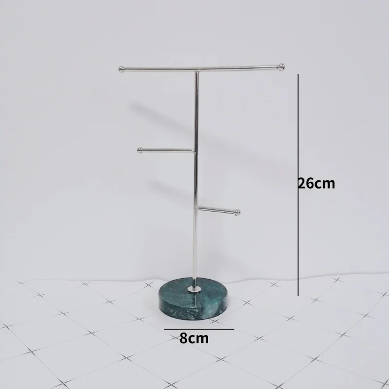 Marble Jewelry Display Stand Necklace Rack Bracelet Storage Shelf Bedroom Dressing Room Decorations Jewelry Organizer