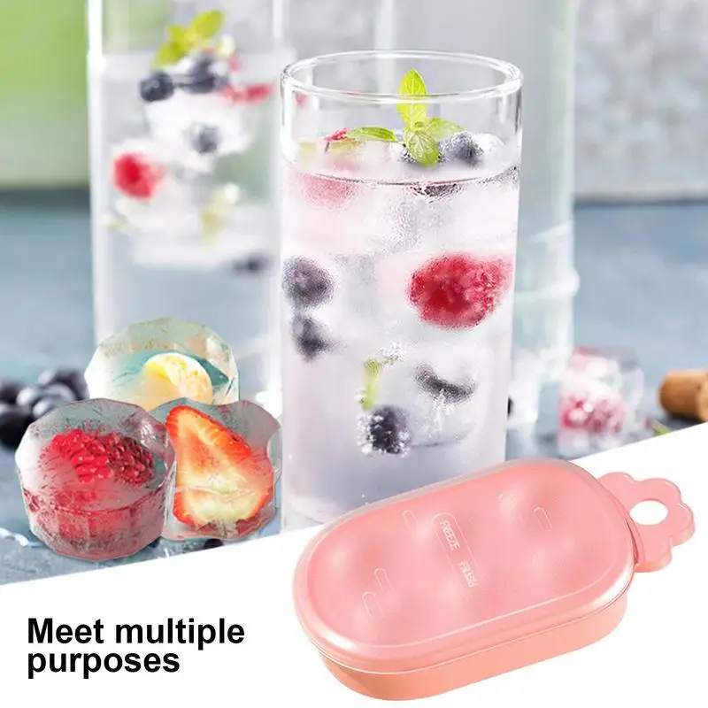 

Silicone Ice Cube Tray Honeycomb Ice Cube Maker Portable Ice Cube Tray Maker Ice Mold Whisky Cocktail Vodka Ball For Kitchen