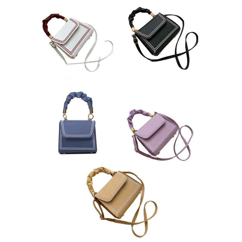 

Корейская Высококачественная модная сумка на одно плечо, модная трендовая сумка-мессенджер Ins, портативная маленькая квадратная сумка