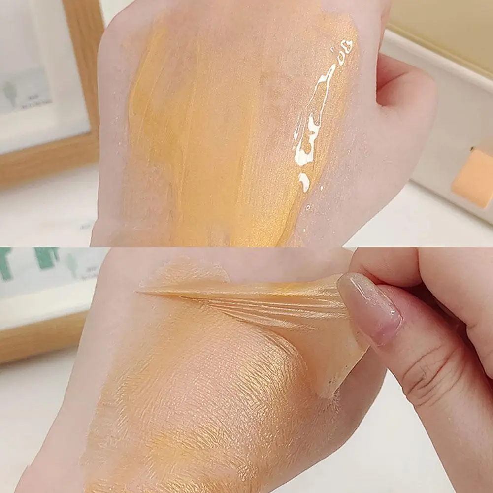 Коллагеновая маска для лица с эффектом отшелушивания и подтяжки морщин 24K золота