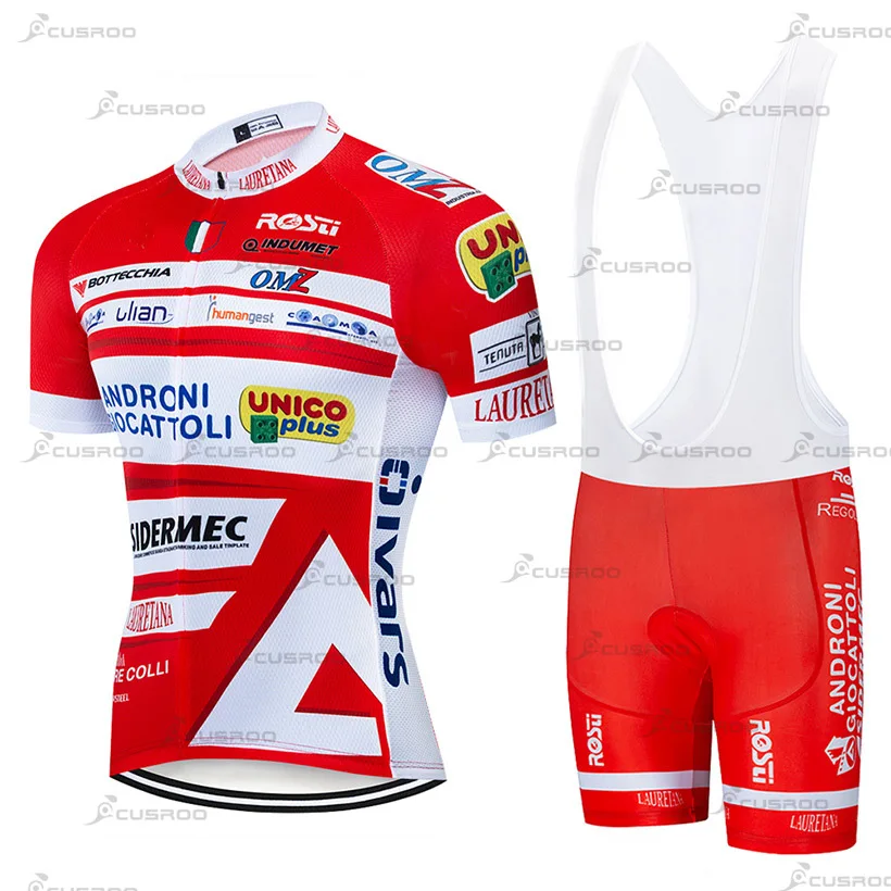 bike Team ANDRONI GIOCATTOLI Cycling Jersey Bike Jersey Kit Breathable MTB Maillot Ropa Ciclismo Bib Shorts Men Cycling Clothing