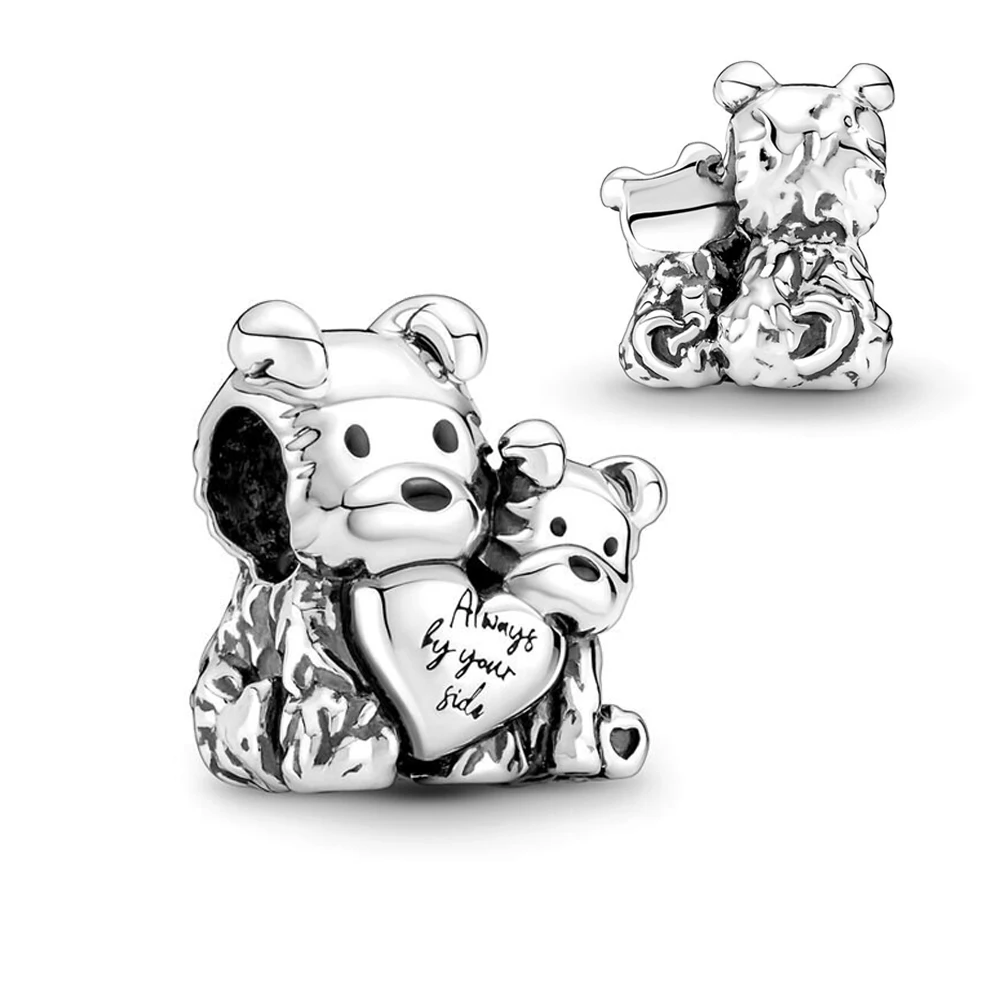 

Cute Animal Bead Mother & Puppy Love Charm Fit Original Pandora Bracelet for Women Jewelry Gift DIY