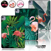case for apple ipad pro 2018ipad pro 11 2020pao 11 2021 flamingo pattern hard plastic tablet back shell