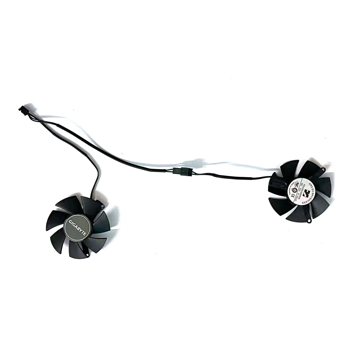 Фото FS1250-S2053A 0,19 А графический процессор VGA видеокулер вентилятор видеокарты для Gigabyte GTX 1650 1630 GTX1650 D6 OC низкопрофильное охлаждение карт 4G №2