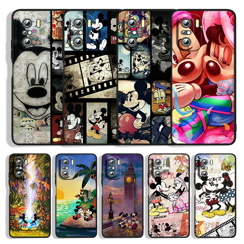 

Mickey mouse cool For Xiaomi Redmi K50 Gaming 10 9T 9AT 9A 9C 8A 7A S2 6A 5A 5 4X Prime Pro Plus Black Phone Case