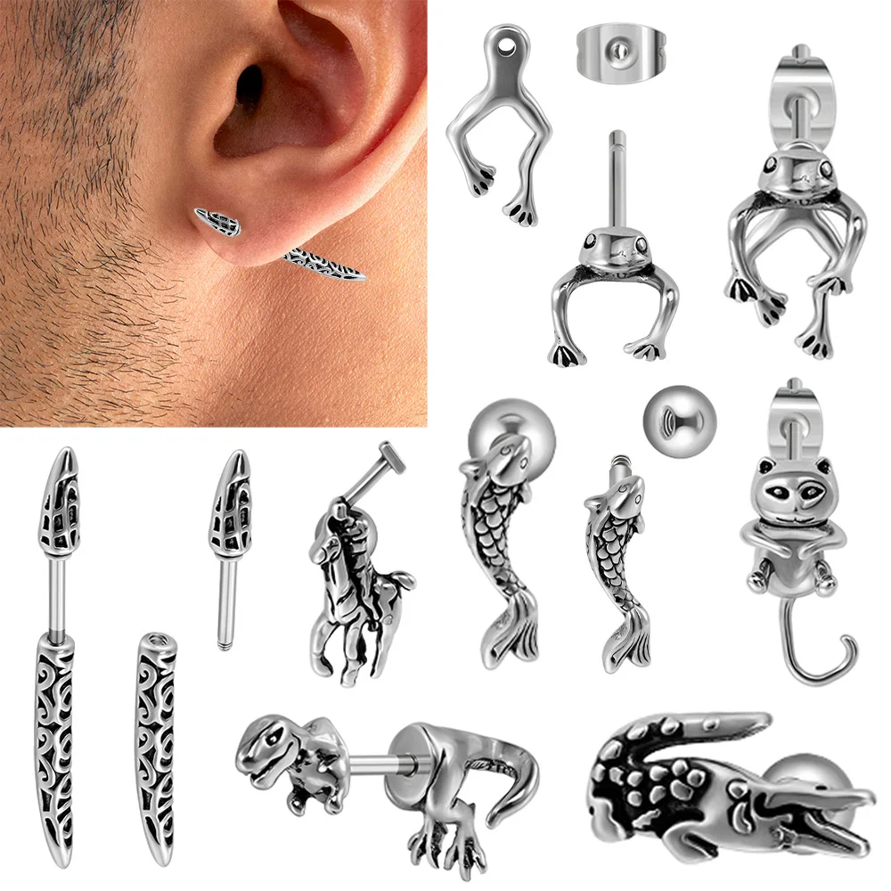 1 шт. прямые кольца для пирсинга нержавеющая сталь 16/20 г